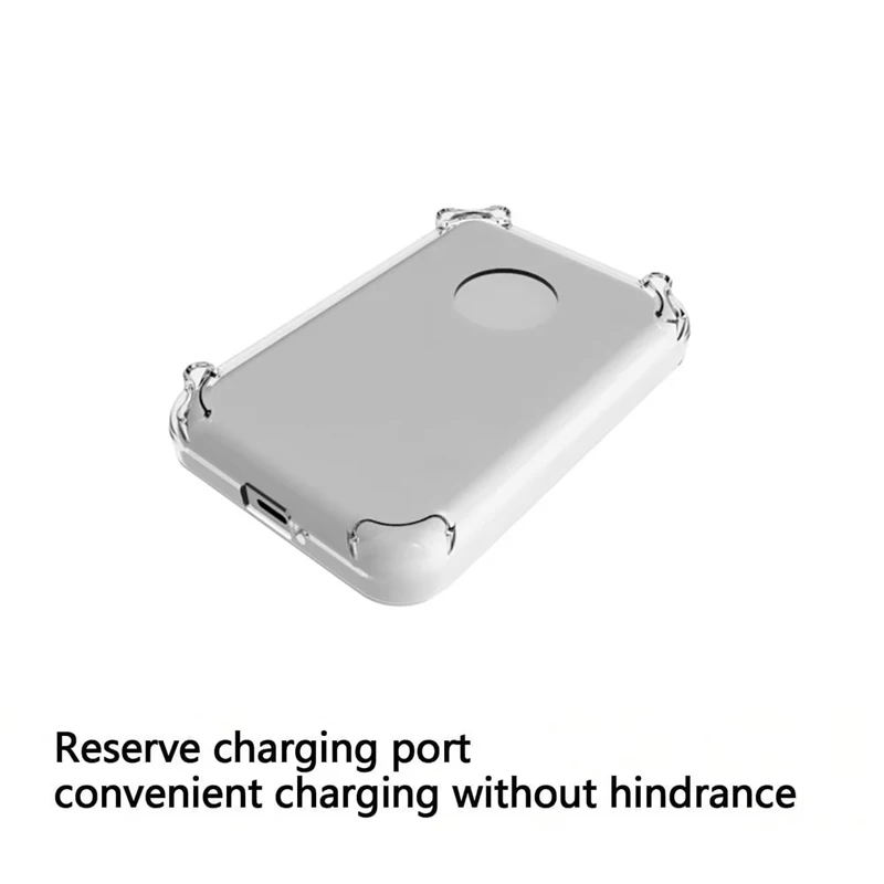 1 Transparent Tpu Four-Corner Anti-Drop Charging Case Protector, Compatible with Apple's Original Magsafe Wireless Power Bank