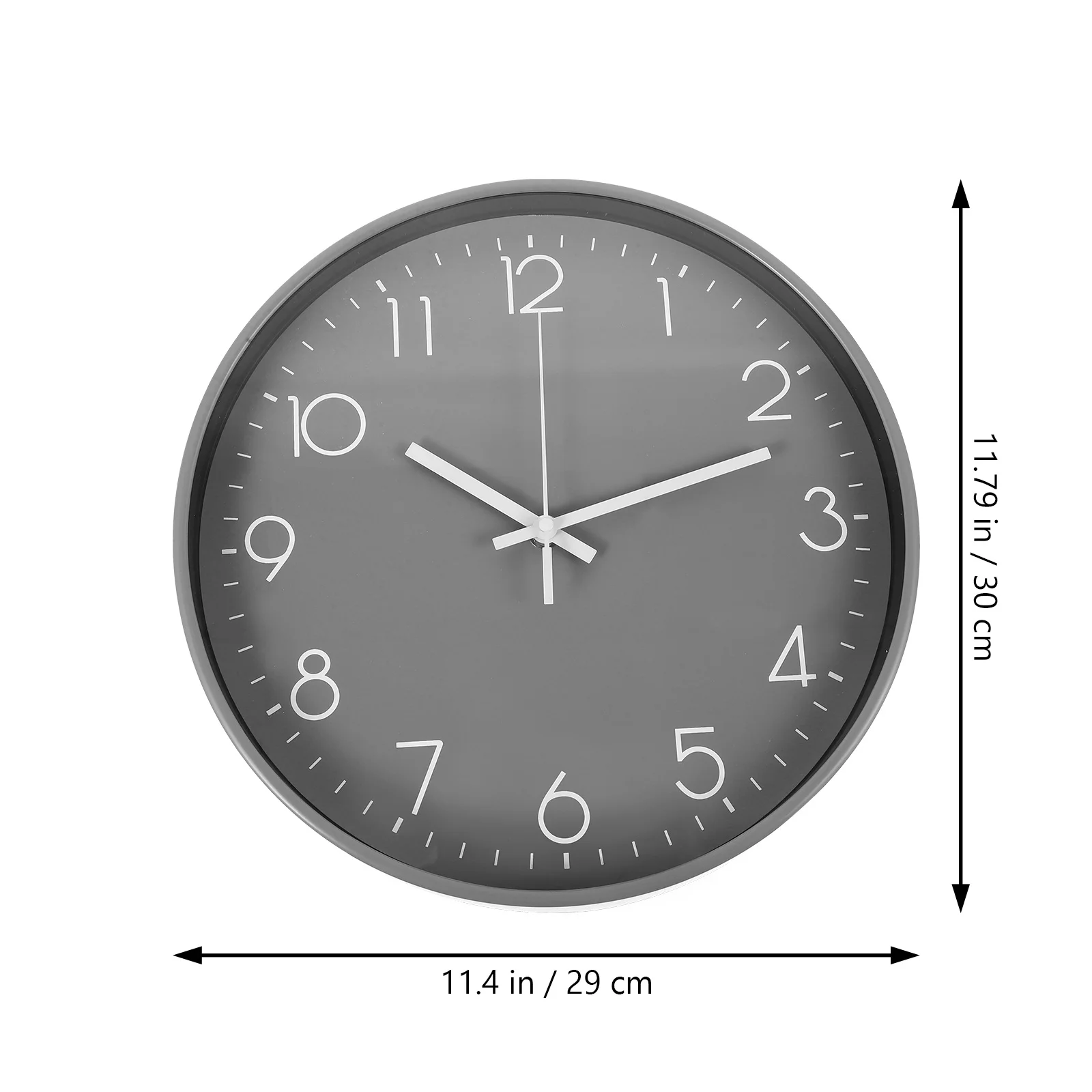 

Round Silent Wall Clock PVC Material Non Ticking Mute Hanging Clock for Office Living Room Bedroom School Home Decoration