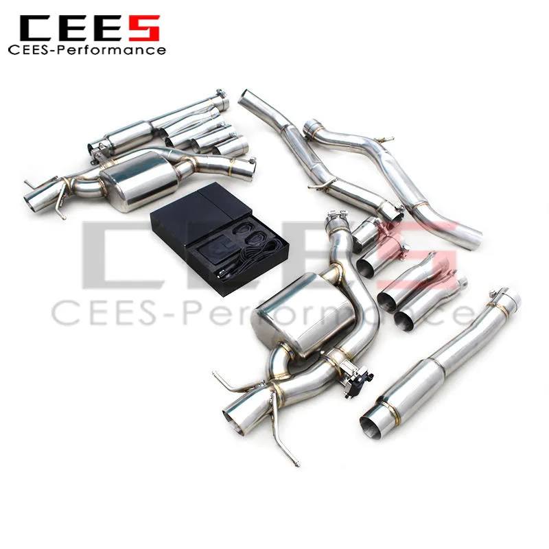 

CEES Catback выхлопная труба для Mercedes-Benz S580 W223 4.0T 2020-2025 нержавеющая сталь Escape Valvetronic глушитель выхлопной трубы