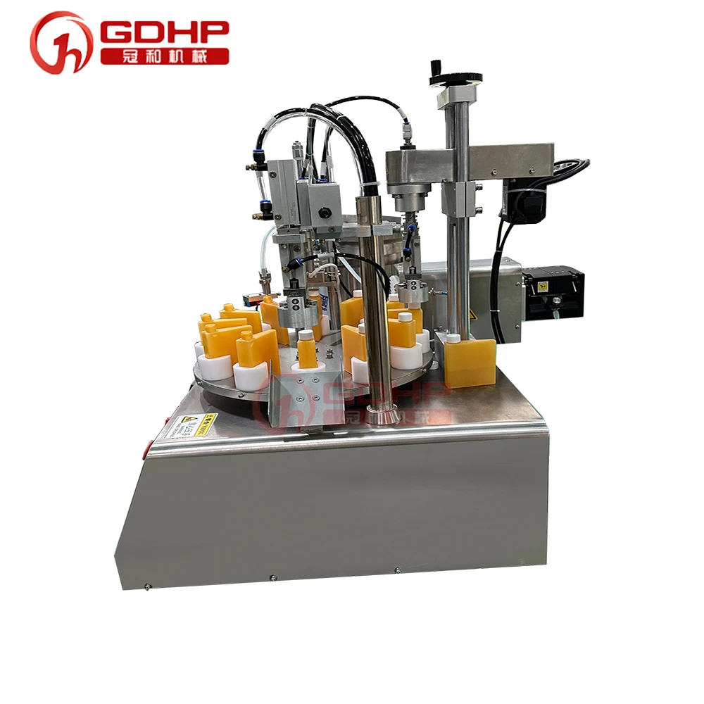 New Semi-automatic Desktop Liquid Filling & Capping Machines Beverage  PET Glass Bottle Filling Machine