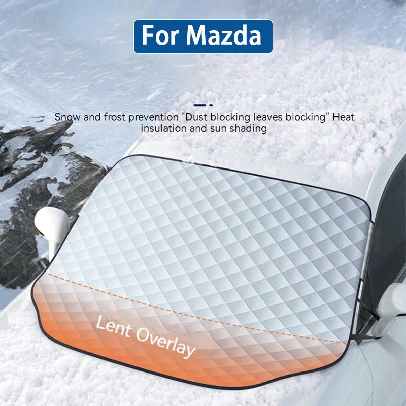 

For Mazda 2 3 6 CX-5 CX5 CX-3 CX3 CX-7 CX-9 Axela Atenza Car Front Windshield Sunshade Prevention Snow Shield Waterproof Cover