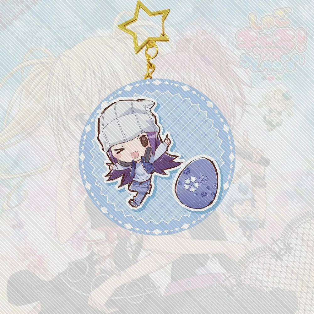 6cm الساخن أنيمي شوجو شارا! سلسلة مفاتيح مصنوعة من الأكريليك نموذج شخصيات تنكرية إكسسوارات زينة مجموعة سلع هدايا عيد الميلاد #6