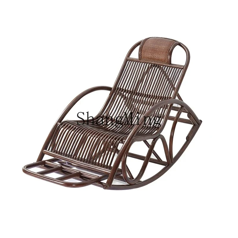 FG home senior sense rocking chair happy chair living room elderly lunch break chair rattan recliner balcony leisure