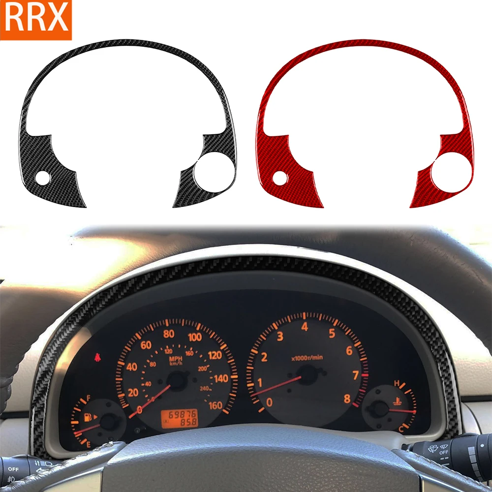 For Infiniti G35 2002-2004 Real Carbon Fiber Stickers Instrument speedometer Panel Cover Car Accessories Interior decorative