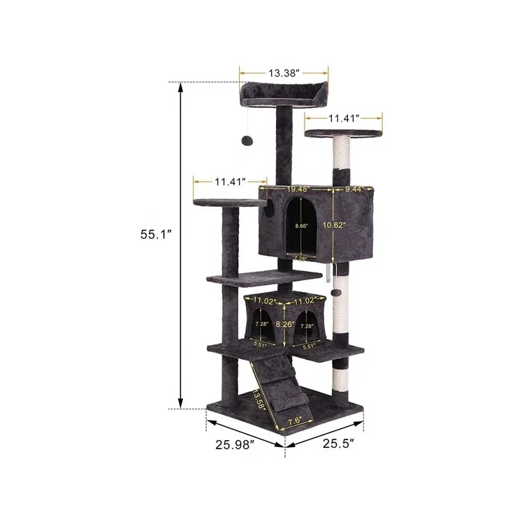أداة شجرة القطط برج البيت شجرة القطط في الأماكن المغلقة، أنشطة القطط #4