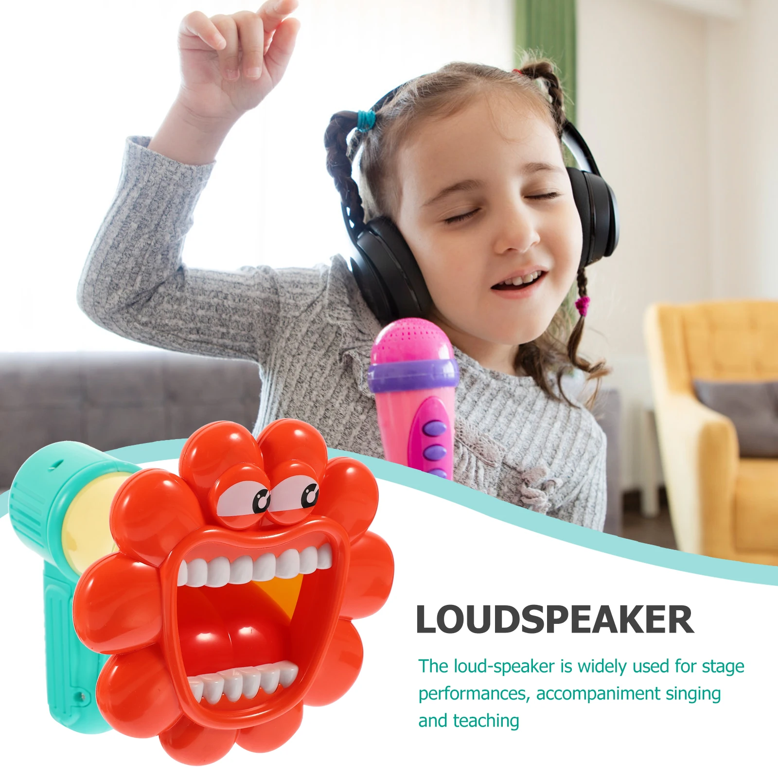 Funny Voice Changer Loudspeaker Electronic Plaything Unique Design Kids Role Cosplay Stage Performance Speaker
