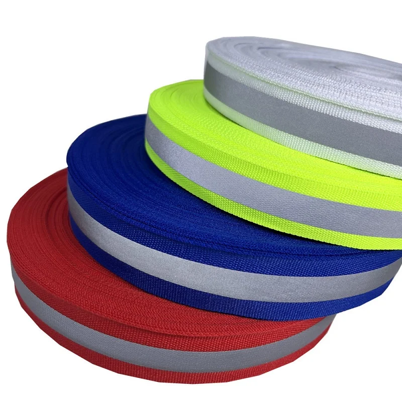 3 Cm 4 Cm 5 Cm Phản Quang Cảnh Báo Webbing Quần Áo Phụ Kiện Dải Dây Phản Quang