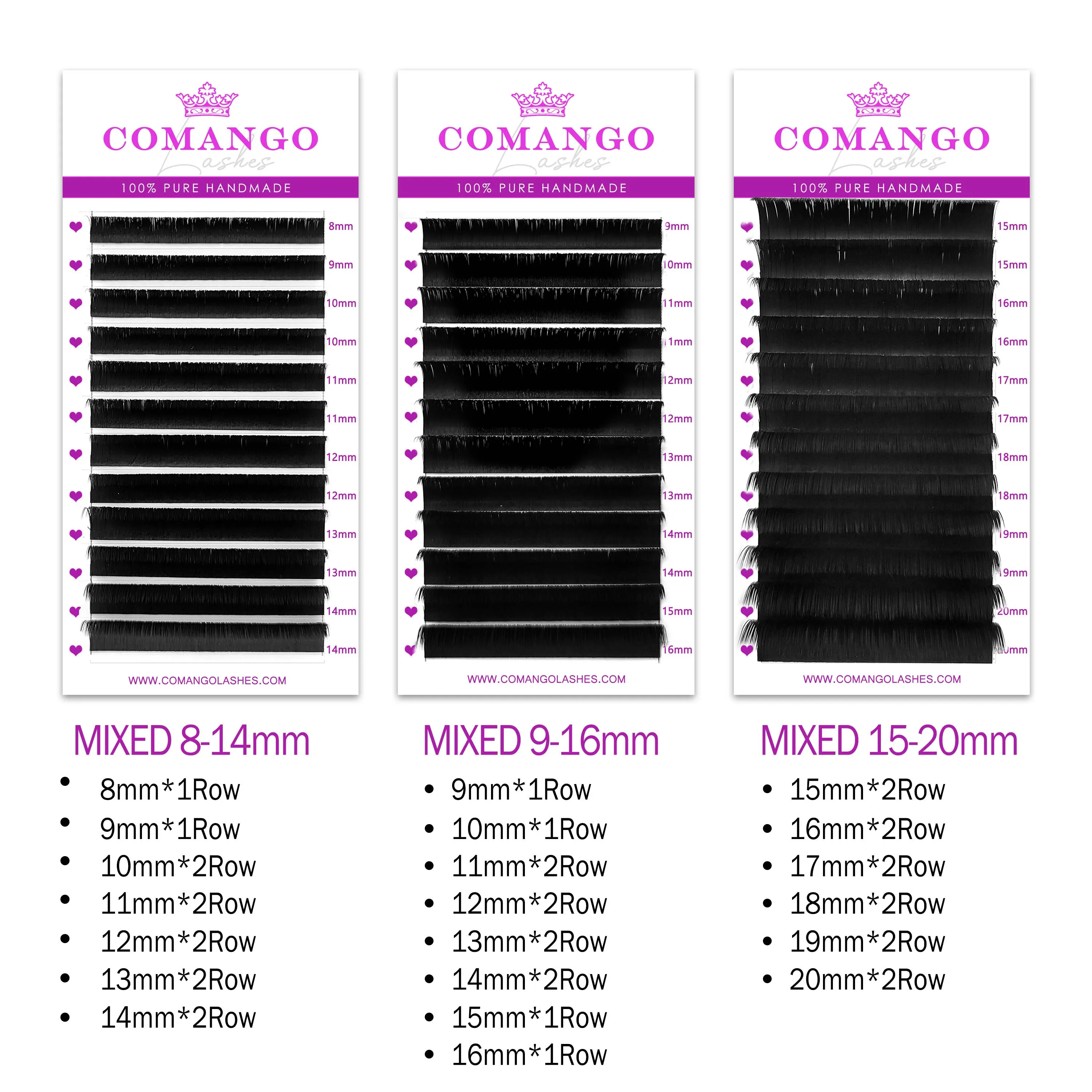 CoMango Matte Material Easy Fans 5D 6D 10D Mega Volume Silk Lashes Fast Shipping Eyelashes Extension Original Brand Makeup