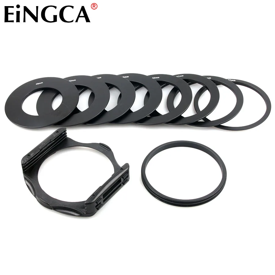 49mm 52mm 55mm 58mm 62mm 67mm 72mm 77mm 82mm Camera Lens Adapter Ring + Filter Mount Holder for Gradient ND Square Filter