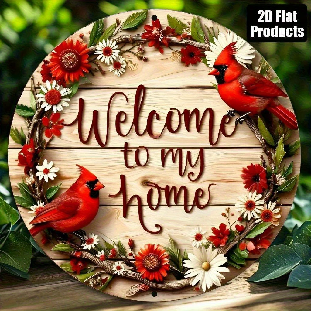 2D Flat Aluminum Metal Sign, 