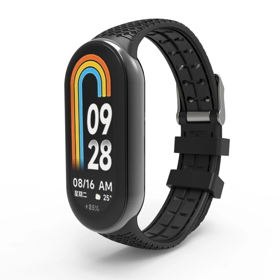Sportband voor Mi Band 8 9 10 Honingraat ontwerp armband riem siliconen horlogeband vervangende armband voor Xiaomi Band 8 9-band