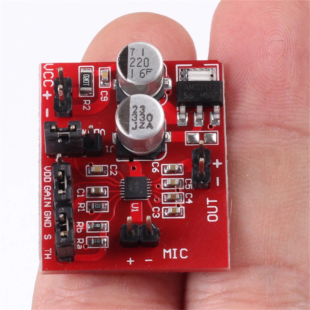 diymore MAX9814 Electret Microphone Amplifier Module With AGC Function DC 3.6-12V Volume Control Audio Board for Arduino