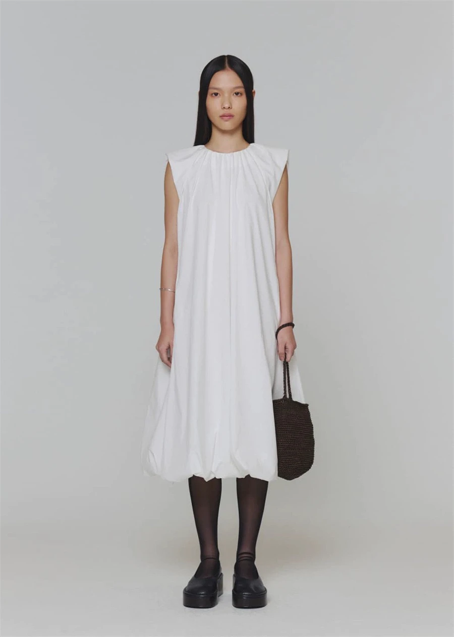 เสื้อกั๊กทรงบลูมเมอร์ยาว Summer New Sle PREON รุ่น Dr Advanced Sensation ตัดเย็บด้วยผ้าฝ้าย 3 มิติ ทรงเอไลน์ ไม่มีตะเข็บ รุ่น Dr