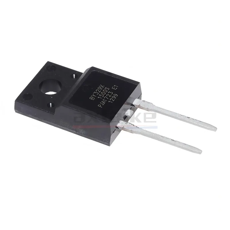 10PCS BY329X-1500S TO-220F BY329X BY329 2Pin 6A 1500V Fast High Voltage Damper Diode