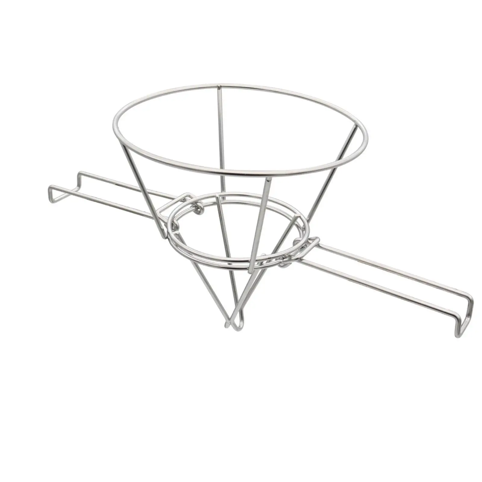 Cone Filter Holder Stainless Steel Funnel Stand with Handles Hands-Unassisted Heat-Resistant for Chefs, Kitchen, Restaurant
