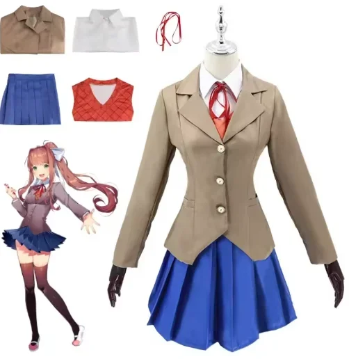 

Doki Doki Literatur club Rollenspiel Kostüm Mädchen JK Uniform Halloween Performance Kostüm Cosplay Costume　Party