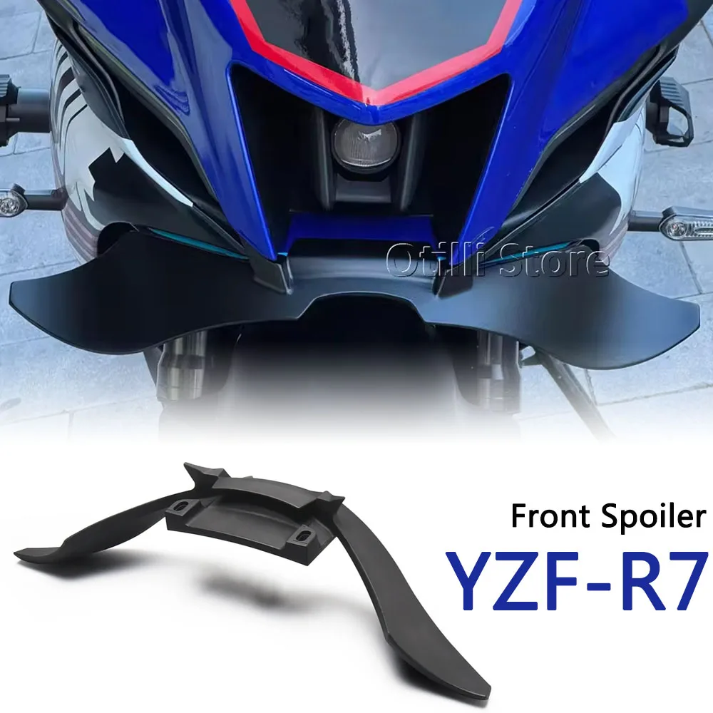 

For Yamaha YZF R7 YZF-R7 YZFR7 Motorcycle Black Downforce Naked Frontal Spoilers Winglet Aerodynamic Wing Front Spoiler Kit