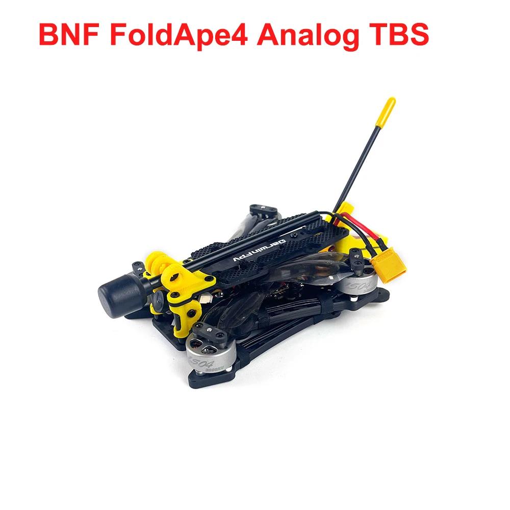 DarwinFPV RTF FPV Kit FoldApe4 Foldable FPV Drone 4 Inch F411 15A ELRS AIO 1504 3800KV Brushless Motor Folding Long Range