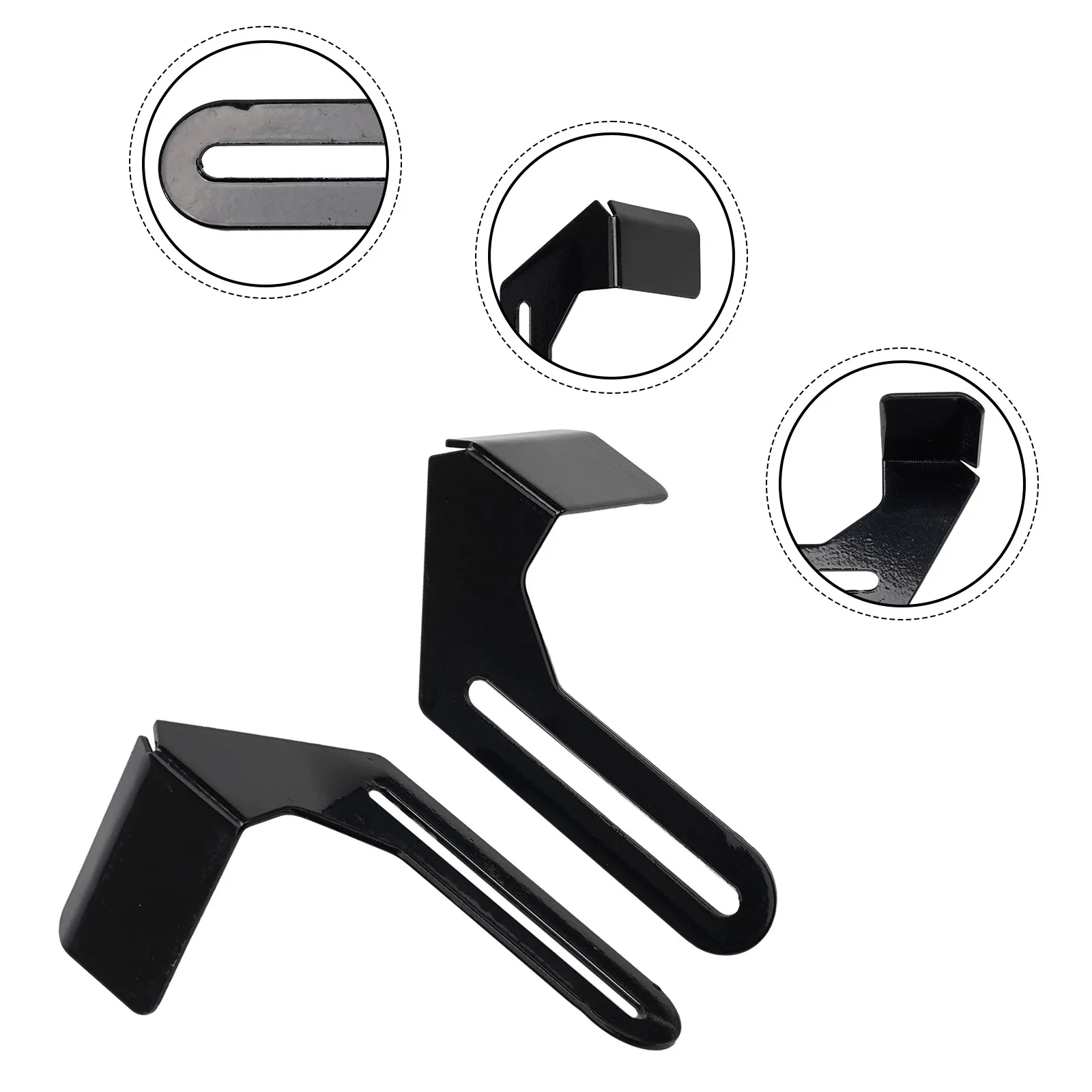 2pcs Metal Backing Plate Washer Pad Replacement Tool Rest For 150mm 200mm Grinder Safety Guard Accessories Black