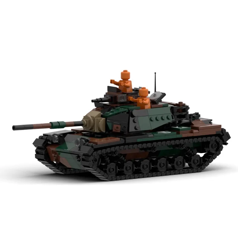 Chinese Building Blocks, M60A1 M60A3 Woodland Camo Tank MOC, American Main Battle Tank Model, Military Collection & Gift
