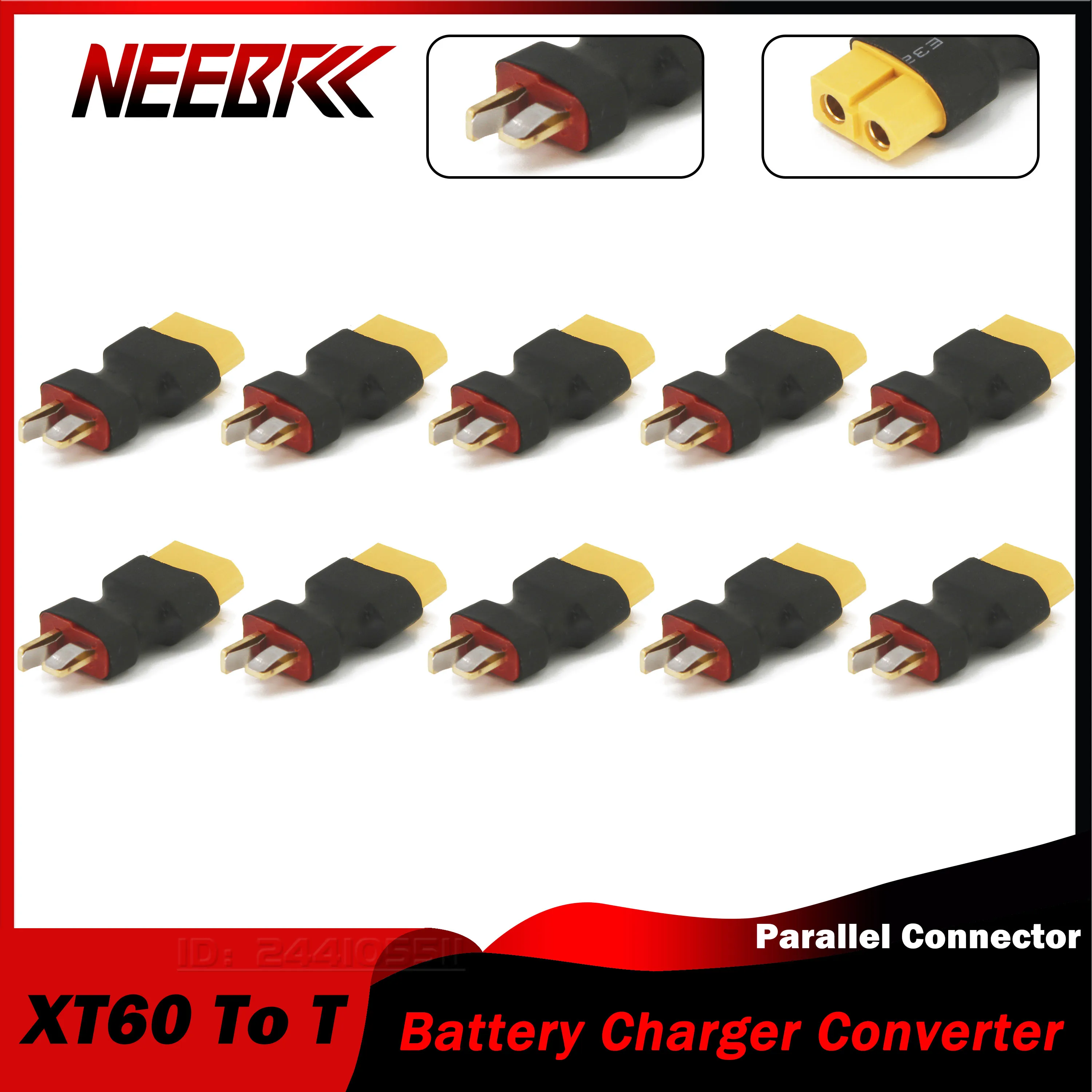 

XT60 To T Male Plug Adapter Female Parallel Connector Lipo Battery Charger Converter DIY RC Car Part Plane Accessories ESC Motor