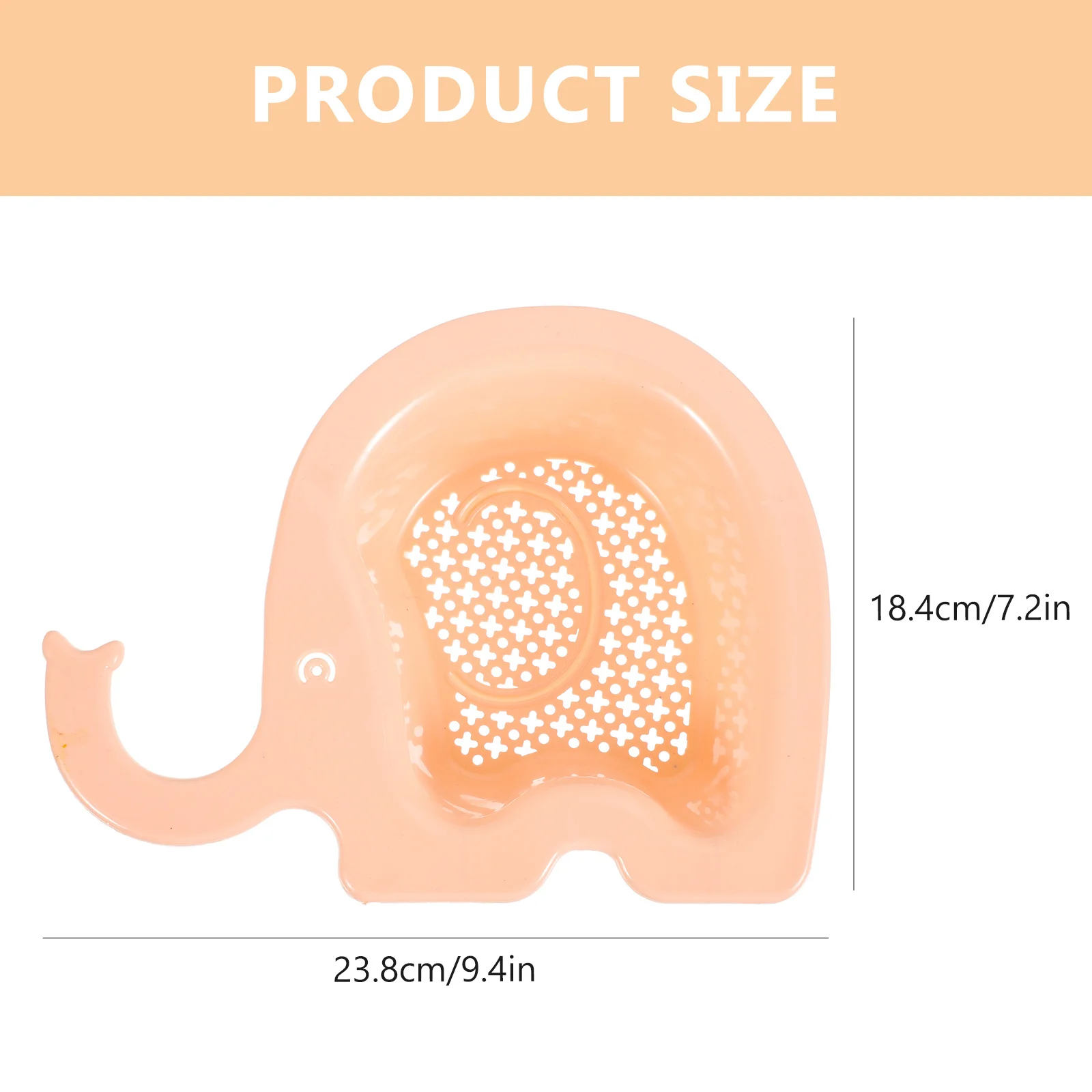 4 قطعة مصفاة حوض المطبخ البلاستيكية سلة الفيل شكل استنزاف سلة الغذاء تجفيف للفواكه الخضروات بالوعة المطبخ الغذاء