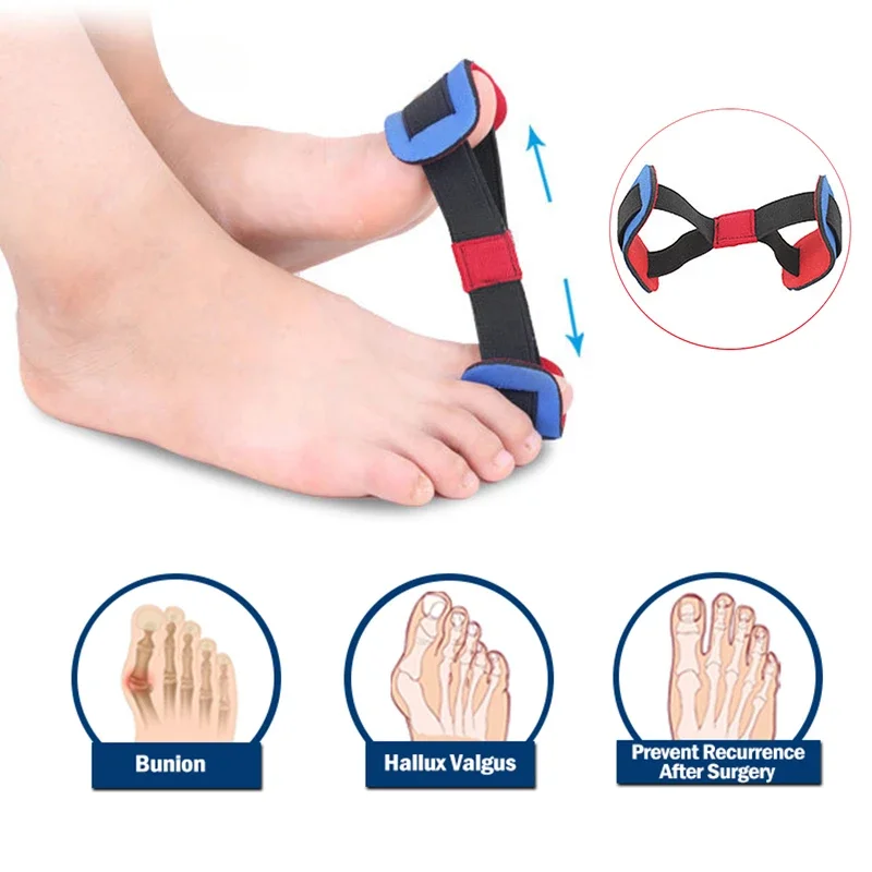 Big Toe Strap Bunion Straightener Stretchy Belt Toe Stretcher Alignment for Hallux Valgus Corrector Foot Pain Relief Foot Care