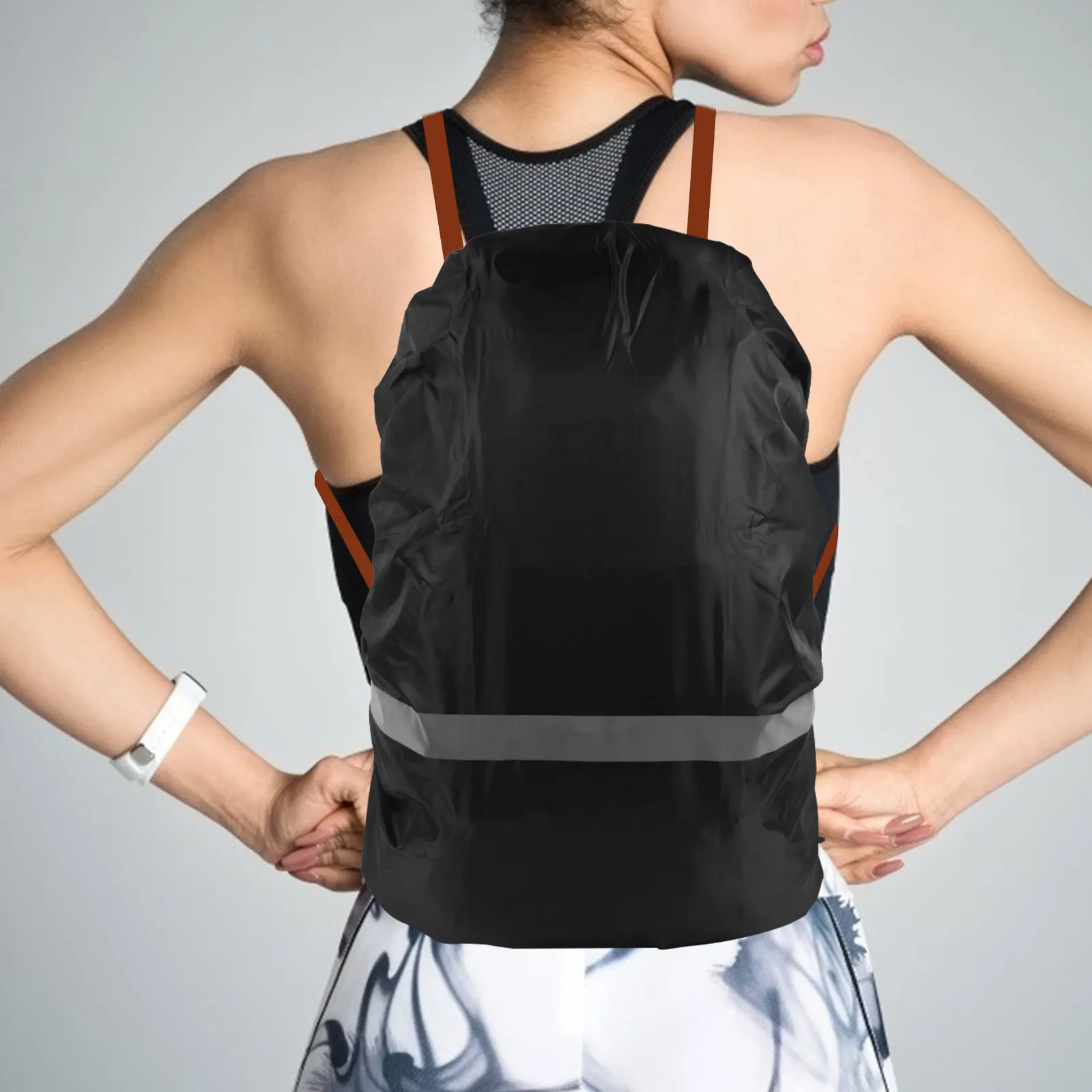 

Backpack Rain Cover Waterproof Outdoor Hiking Bag Raincoat Reflective Strips Bicycle Rucksacks Fits Liters Portable