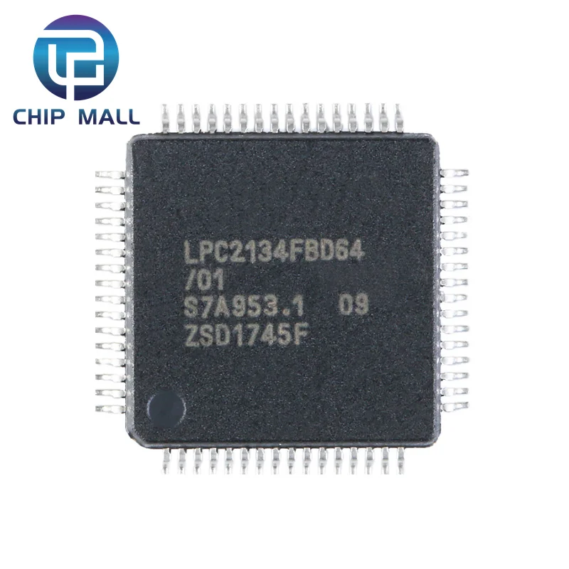 

LPC2134FBD64/01,15 LQFP64 60MHz 32-Bit Microcontroller Chip IC New Original Stock