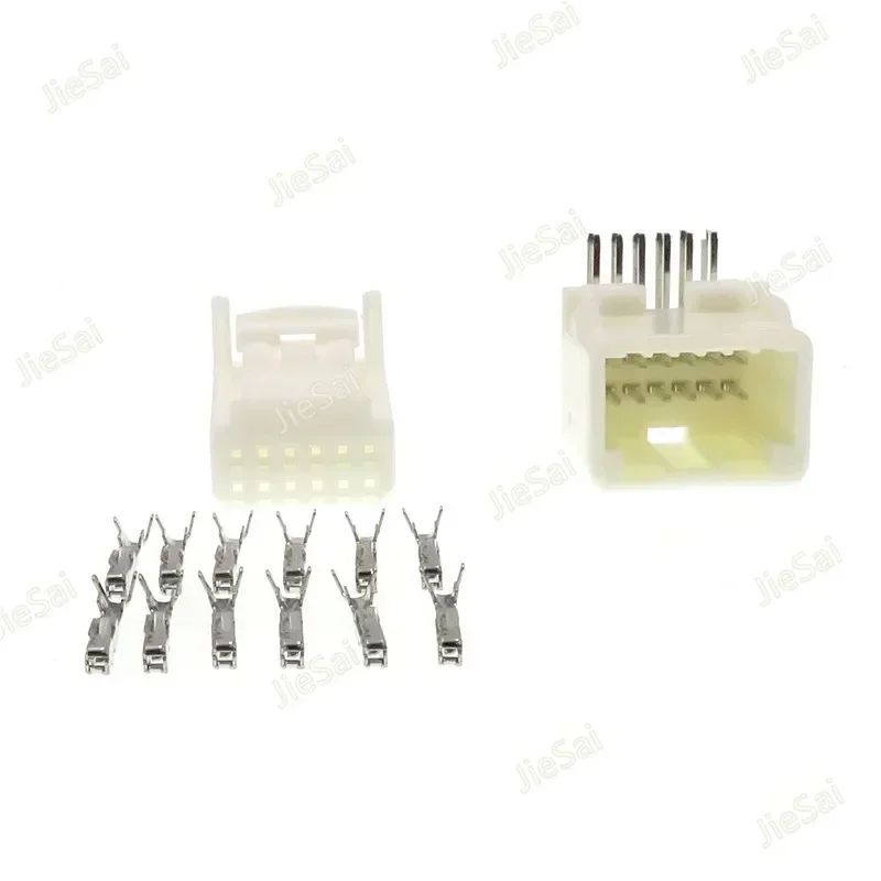12 Pin 1318774-1 1318772-1 Auto Rear View Mirror Plug Female Male PCB Socket For Toyota Nissan