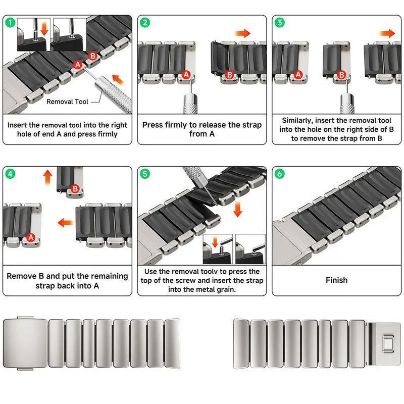 PC Case + Metal Strap for Redmi Watch 6/5/4 3Active 5Active 3Lite 3Active for Xiaomi Mi Band 9 Pro 8 Pro Replaceable Wristband view 4