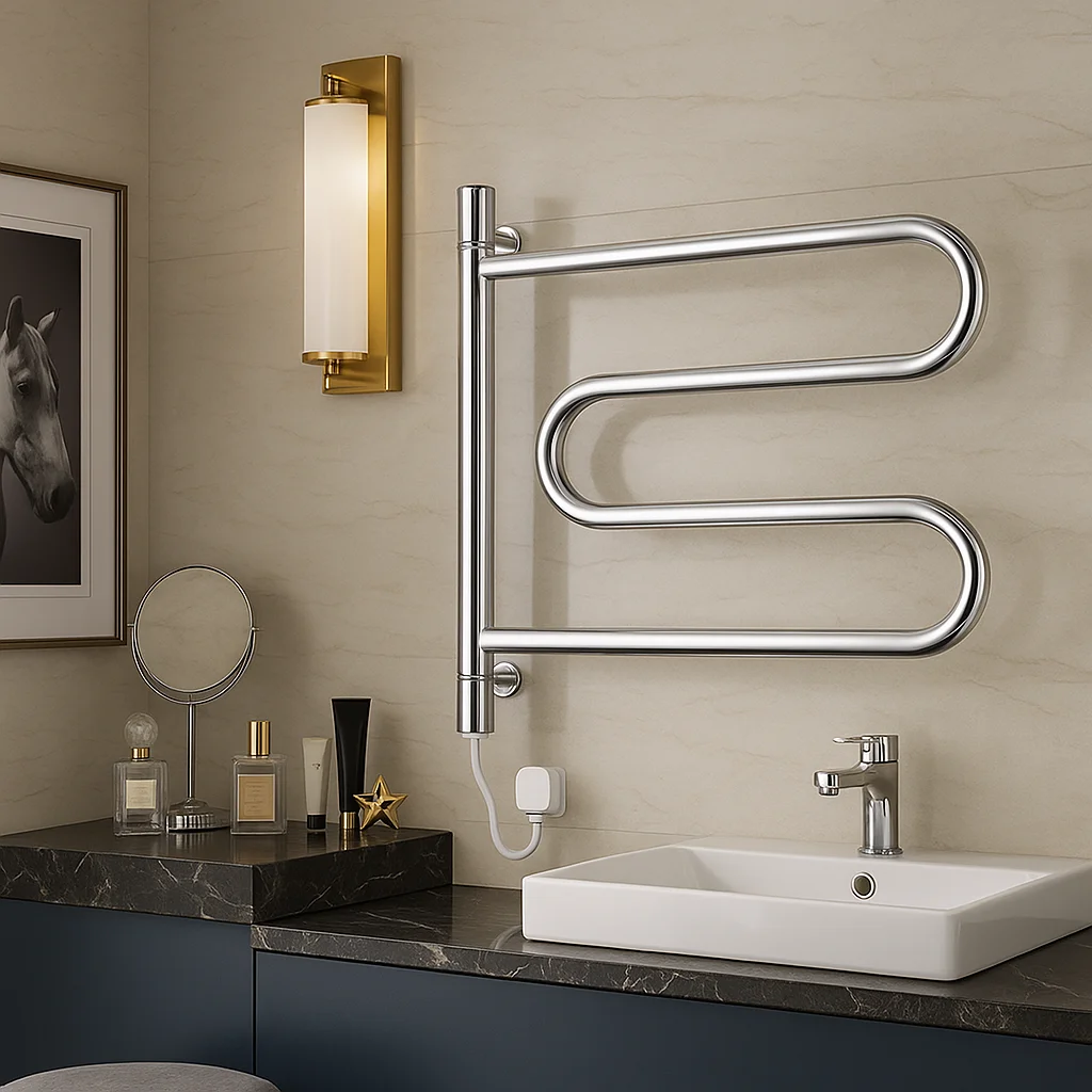 Electric Heated Towel Radiator Stainless Steel Wall-Mounted Towel Rail for Hotel Gym & Villa Bathrooms Eco-Friendlypromote sales