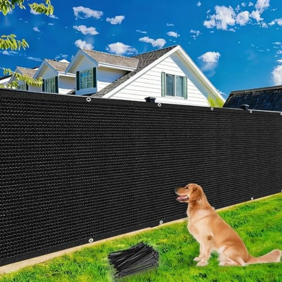

6x50ft Fence Privacy Screen 170GSM Privacy Screen with Rustproof Grommets and Reinforced Edges Outdoor Fence Panel and UV -Resi