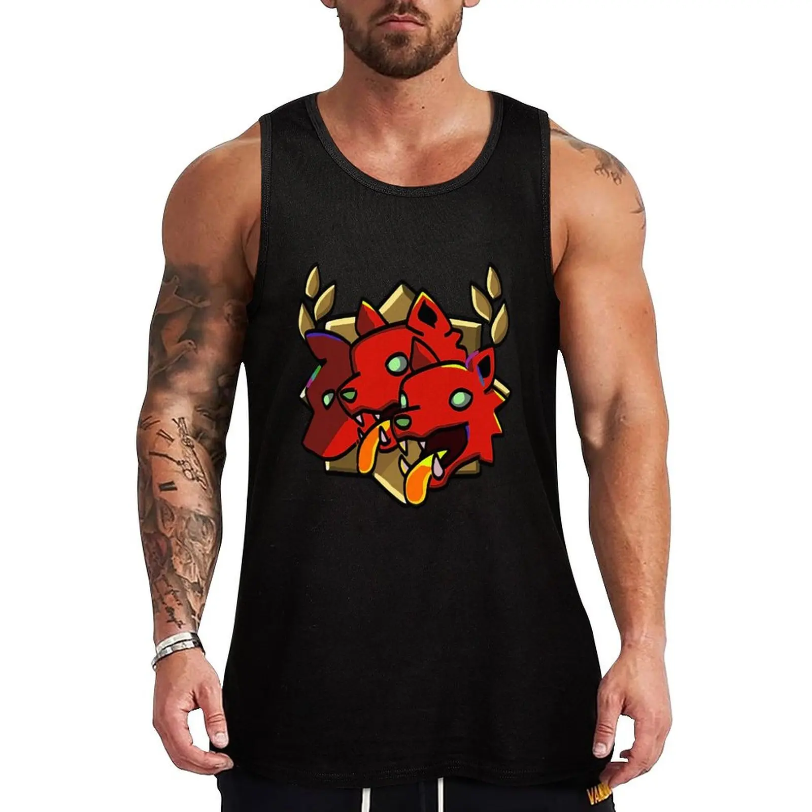 Cerberus Bond Tank Top Men's sleeveless t-shirts man mens gym clothes