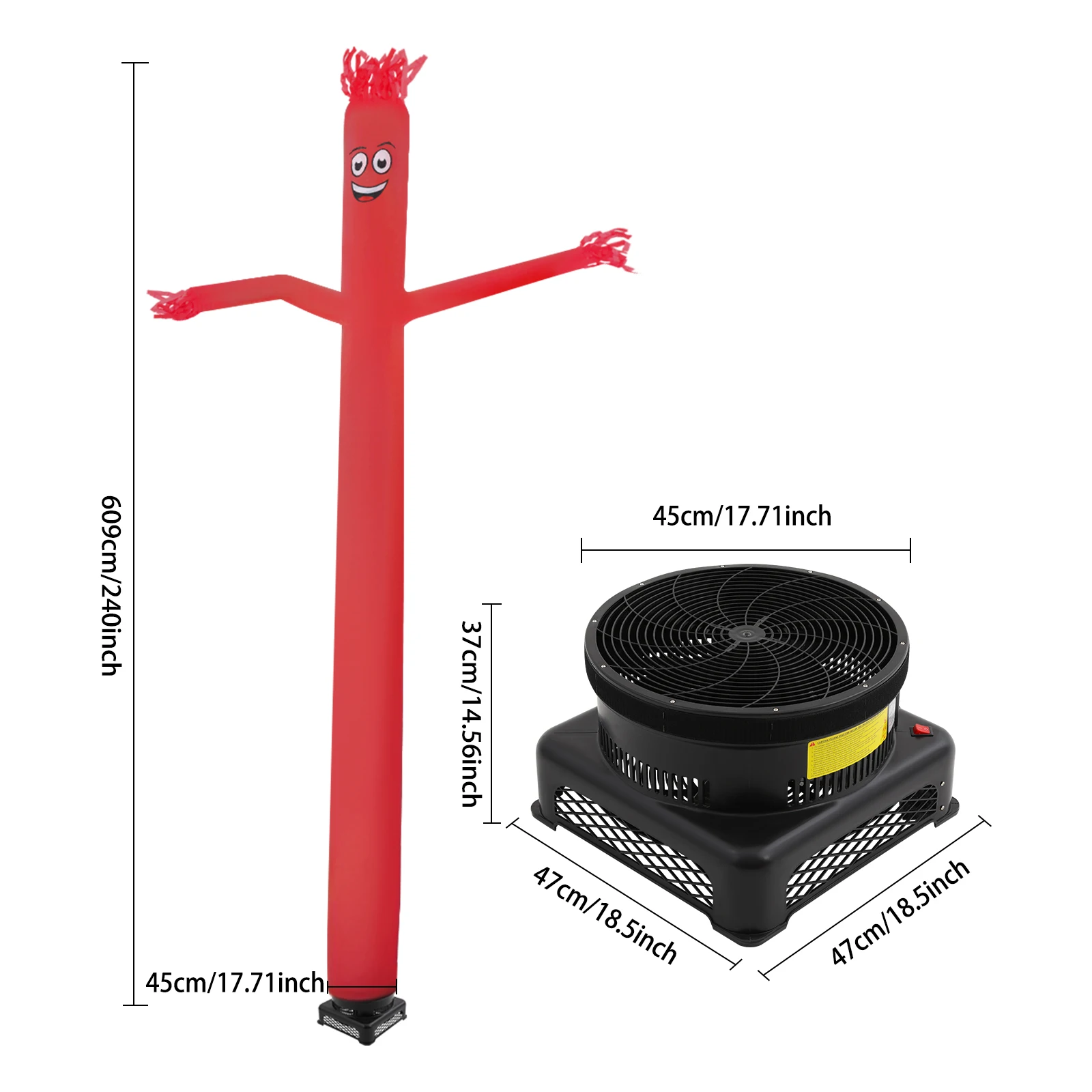 Air Sky Puppet Dancing Dancer 20ft Air Aufblasbarer Schlauch Guy Puppet Aufblasbarer Tänzer mit Gebläse Aufblasbarer Schlauch Mann mit Gebläse