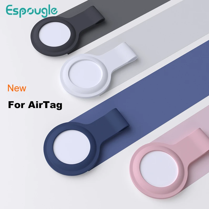 Liquid Silicone Protective Case Sleeve for Apple Airtags For Airtag Locator Tracker Anti-lost Device Keychain Protector Cover