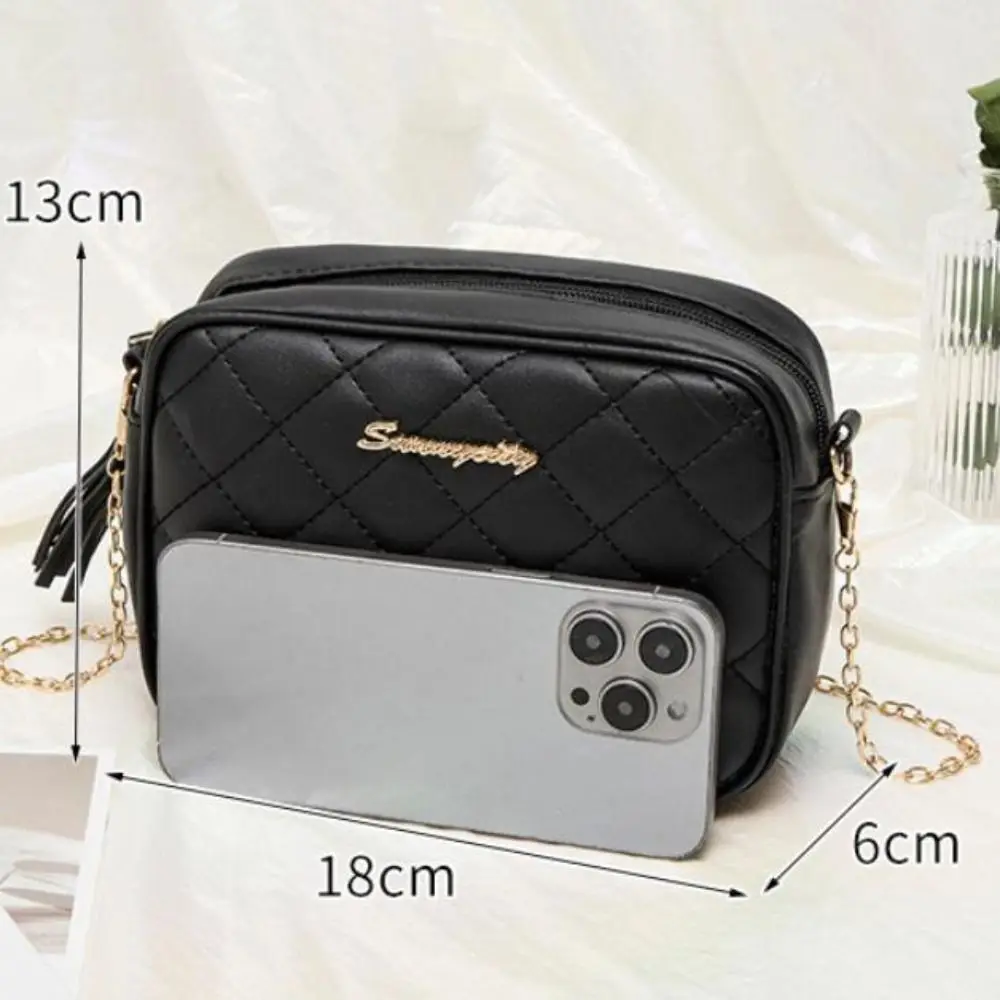 جديد أسود تذكاري أسود حقائب كروسبودي شرابة خفيفة الوزن حقيبة ساعي بو حقيبة كتف جلدية للجناث والحداد