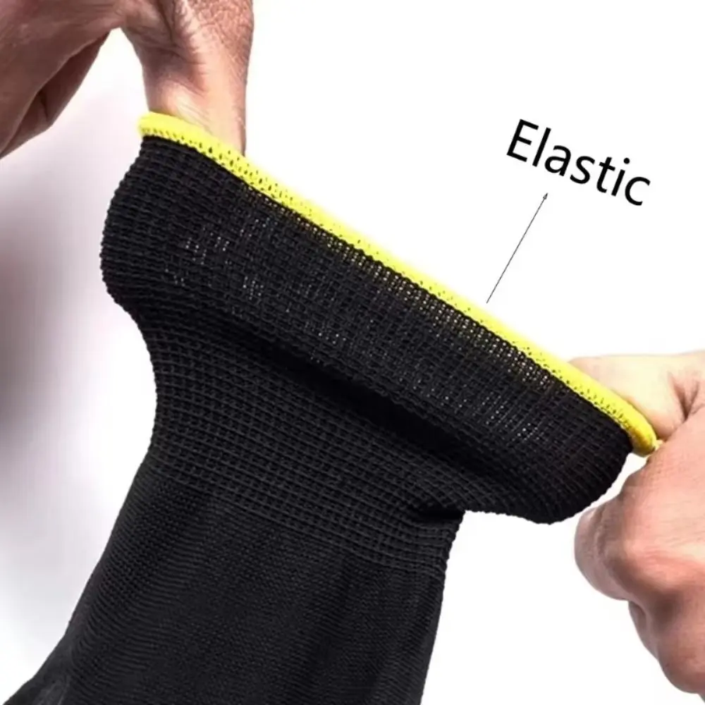 

Work Gloves Nylon PU Gloves Hand Protect Palm Coated Safety Work Gloves Breathable Antiskid Repair Special Gloves Carpenter
