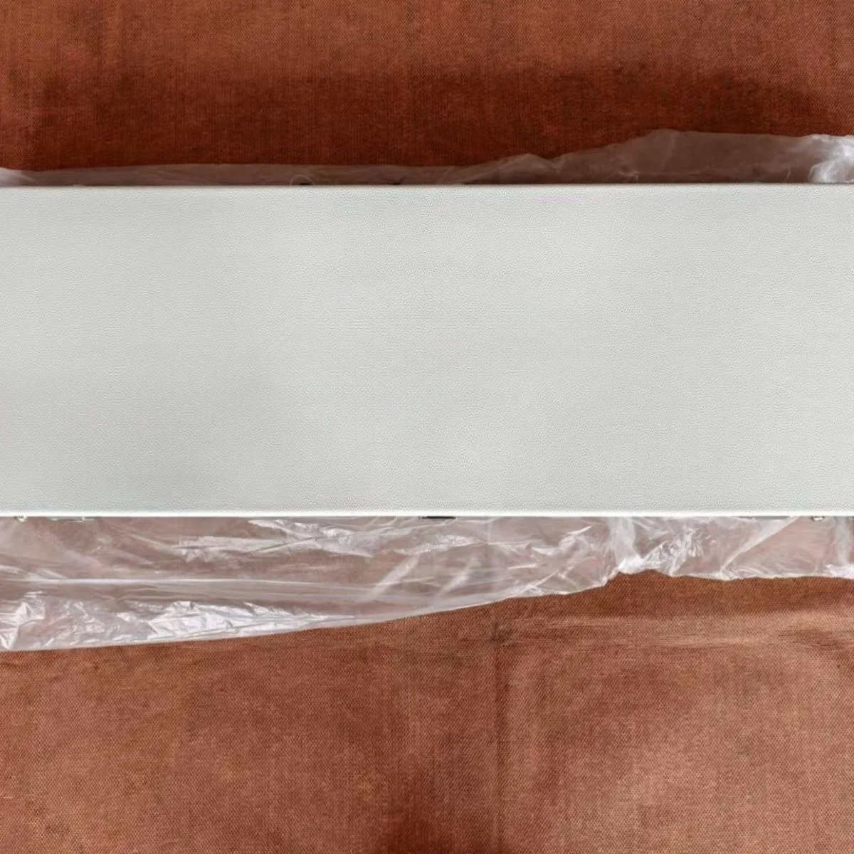White Rectangular Electric Guitar Hard Case Carrying Box Compatible with P Series Style Guitar White Plush Interior