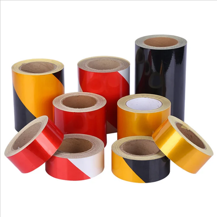 

Roadway Safety Tape Warning Sign Sheeting Reflective Film Self Adhesive Vinyl Microbeads Glass