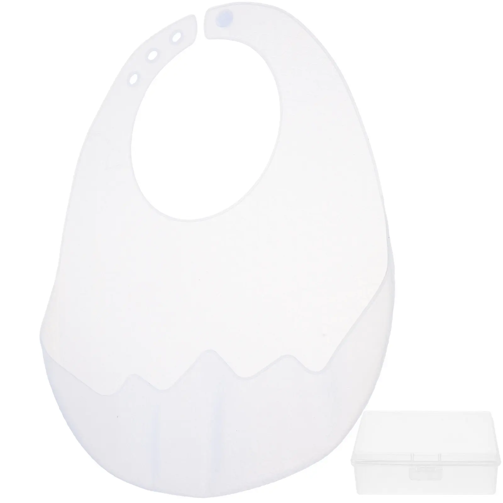 

Silicone Bib Adjustable Toddler Baby Flexible Feeding Silicone Bibs for Eating Drooling Baby Bibs Toddler Eating Supplies