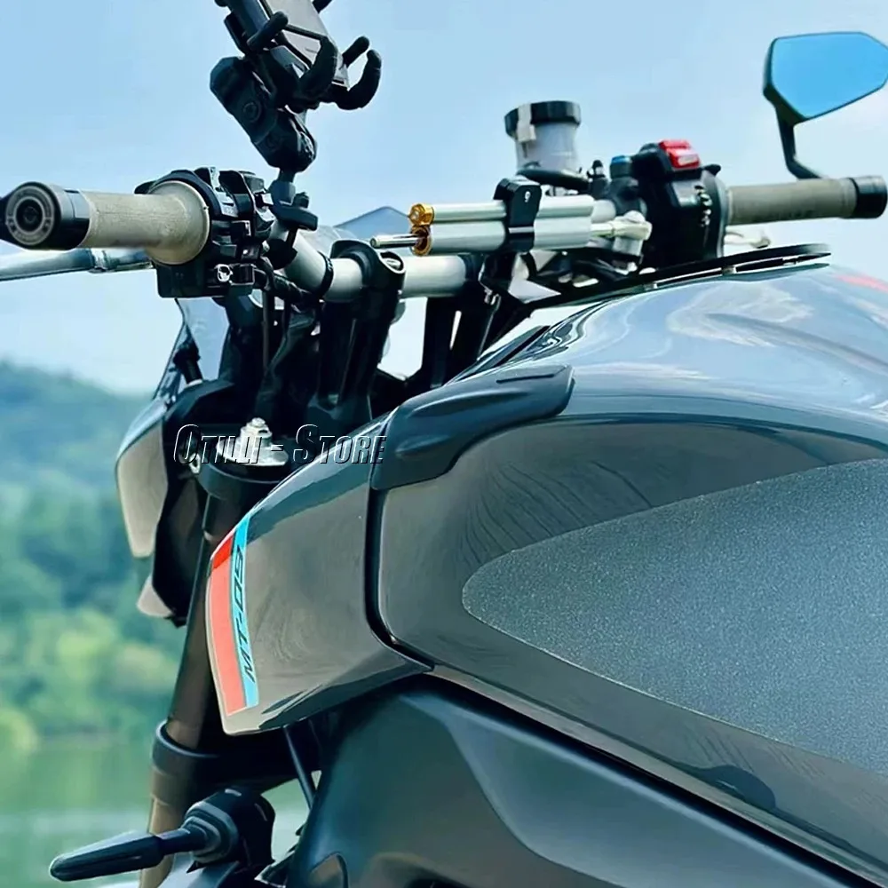 2021 2022 2023 Motorfiets Zijsticker Anti-Frictie Brandstoftank Pad Accessoires Zwart Voor Yamaha Mt09 Mt09 MT-09 Mt 09
