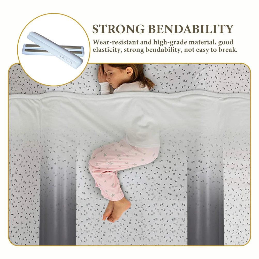 2 Pcs Baby Cot Crib Safety Covers Anti-collision Bumper Tube Accessories Anti-fall Pvc Protective Tubes Fence Child