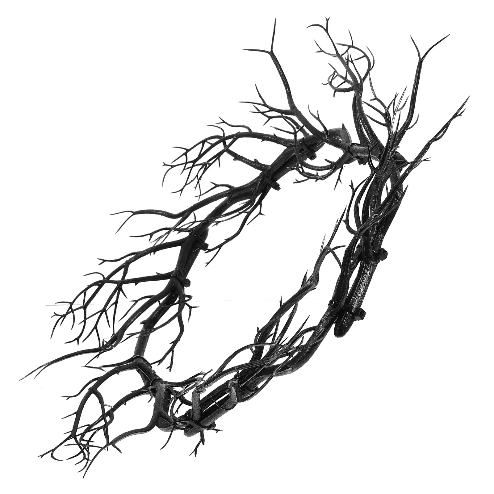 Garland Twig Wreath Branch Halloween Props Autumn 4200X4200X500CM Black Photography Hanging