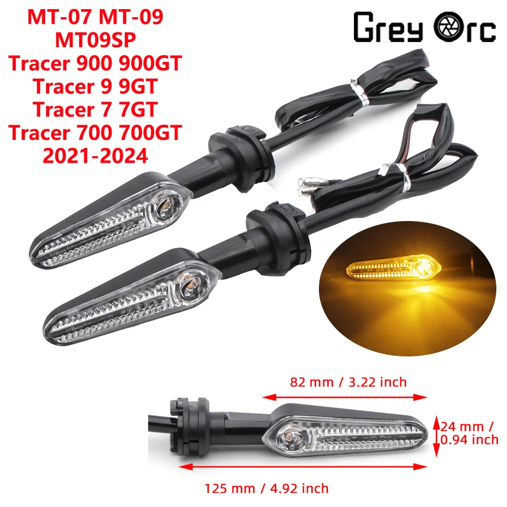 Motorcycle Front Rear LED Turn Signal Blinker Flasher For YAMAHA MT07 MT09 SP Tracer 700 700GT Tracer 900 900GT 2021-2024