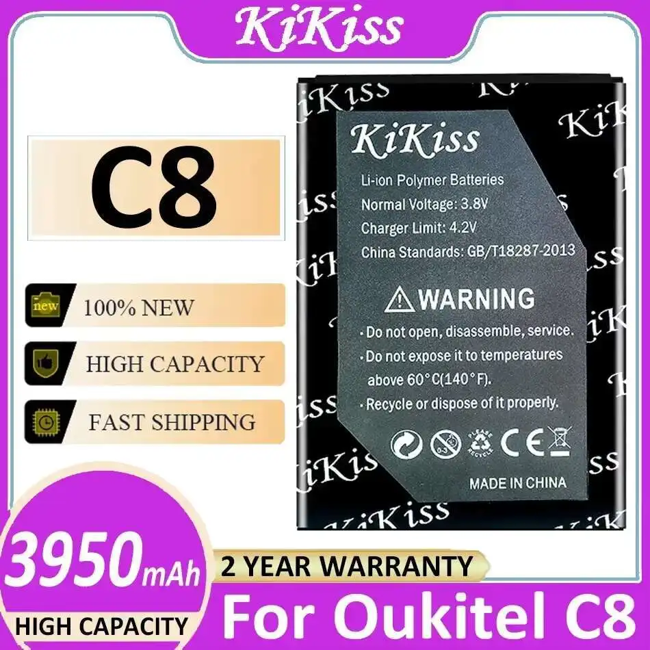 

Mobile Phone Battery For Oukitel C8 3950Mah Long-Lasting Performance
