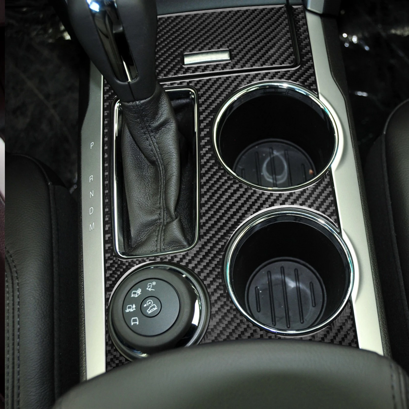 لفورد اكسبلورر 2011-2014 تعديل ألياف الكربون عجلة توجيه سيارة والعتاد لوحة الباب الداخلية مجموعة كاملة ملصقات الزخرفية #3