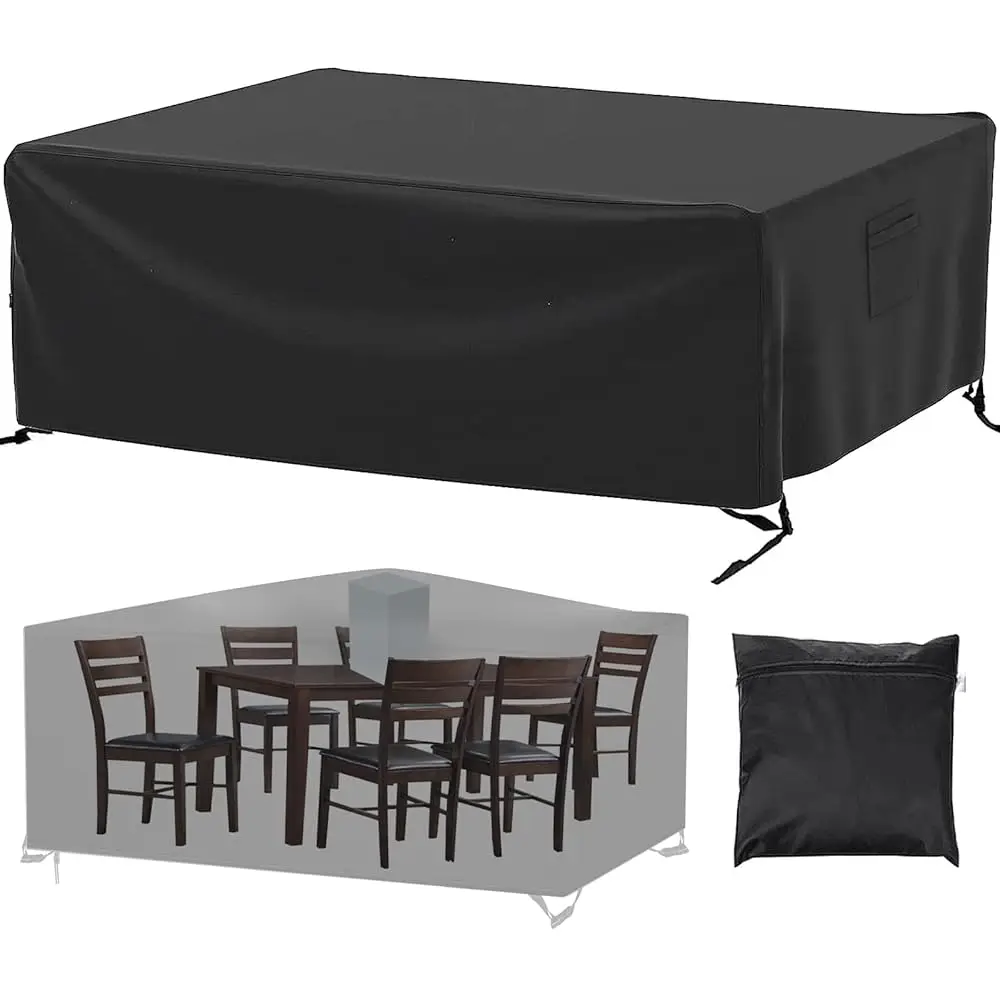 Patio Furniture Covers Waterproof, Outdoor Furniture Covers Rip-proof for Patio Furniture Set Table and Chairs, Windproof UV