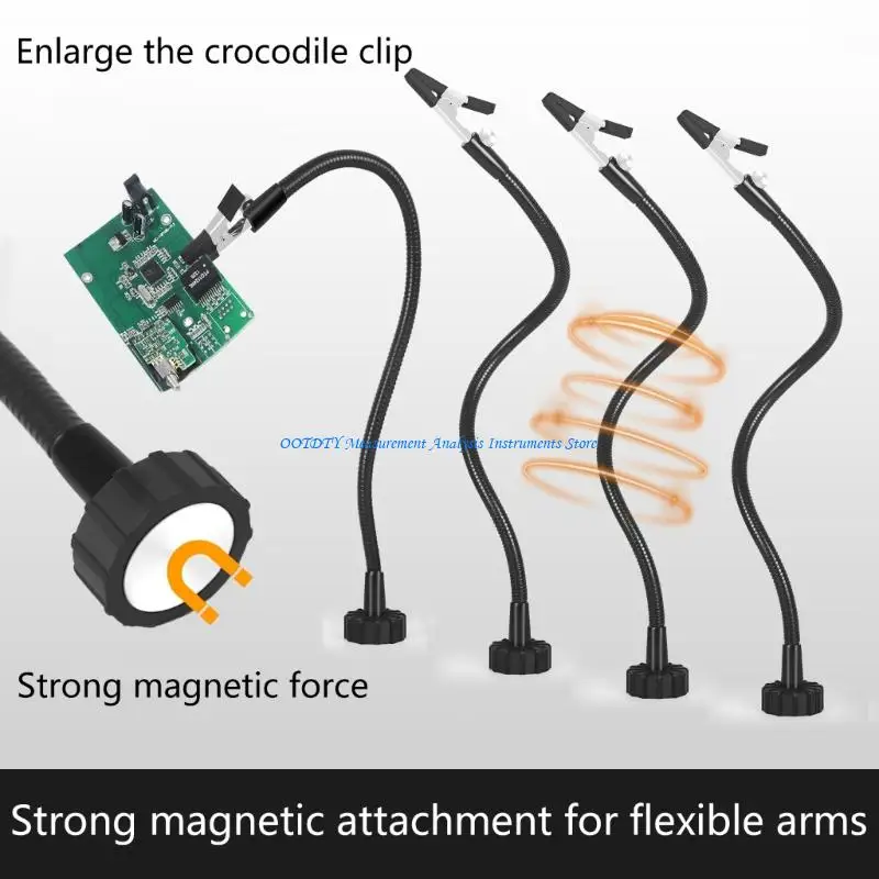 

367D 2/4Pcs Flexible Gooseneck Metal with Alligators Clips for Helping Hands Third Hand Tool Automobile Electronics