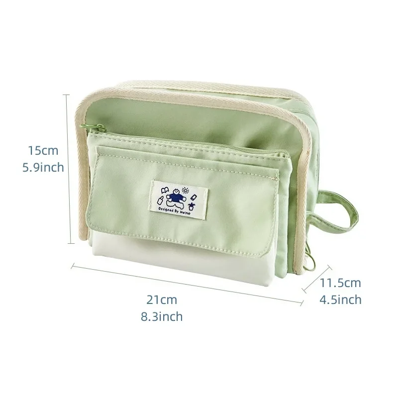 Imagem -04 - Férias Tempo-destacável Pencil Bolsa Pen Case Front Pack Handle Leisure Design Bolsa de Armazenamento para Papelaria Escola F7570